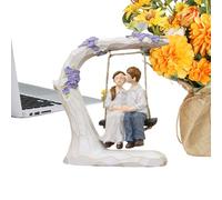 Estatua Romántica De Pareja En Un, Esculturas Románticas Marido Y Esposa, Escultura De Resina Decoración Hogar para Boda Cumpleaños San Aniversarios, para San Cumpleaños, Boda Neo Novios F