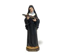 Estatua Santa Rita de Cascia de resina, 30 cm - Artesanía italiana