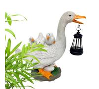 Estatua solar con farol - moderna figura compacta de resina impermeable, ligera, lámpara de exterior, luz, para patio y jardín | Multipurpose Outdoor Indoor Utility