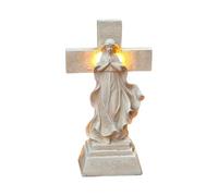 Estatua solar de resina de la Virgen María
