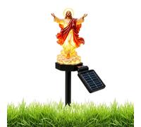 Estatua solar Jesús - Resina 43 cm 16.93in Outdoor Religious Garden Statue