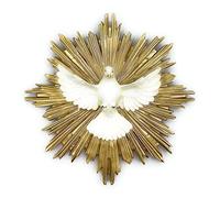 Estatua Spirito Santo 12 x 12 cm de resina para colgar - Producto artesanal