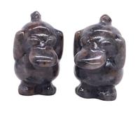 Estatua tallada de piedras naturales de animales de cristal para decoración de habitación, piedra de llama
