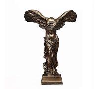 Estatua victoriana de la victoria alada - Escultura romana de bronce, 14 x 10 x 4,5 cm, elegante decoración del hogar, arte griego clásico, para coleccionistas y amantes del arte.