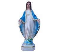 Estatua Virgen Milagrosa - María Inmaculada pintada a mano - H 21 cm
