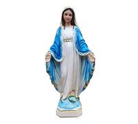 Estatua Virgen Milagrosa - María Inmaculada pintada a mano - H 30 cm
