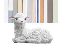 Estatuas de Animales al Aire Libre | Decoración de Cabra para Patio Trasero | Escultura de Oveja de jardín para decoración del hogar | para Sala de Estar, Patio, Parque, césped, alféizar de la