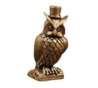 Estatuas de animales de latón, estatuilla de búho, esculturas, adorno para estantería, gabinete, decoración del hogar, centros de, regalo, estatua de búho de latón, escultura de escritorio, de en