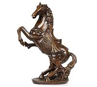 Estatuas de Arte y esculturas Figuras, Adornos de decoración del hogar, suculento Feng Shui Estatua de Caballos Figura Símbolo de éxito Fortuna Decoración de la Oficina en el hogar, atrayendo Riqueza