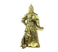 Estatuas de Buda para decoración del hogar, Adornos artesanales de Metal, Adornos de latón Guan Gong, decoración de estantería para el hogar, Escultura de Riqueza Feng Shui, coleccionables y Figuras