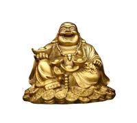 Estatuas de Buda para decoración del hogar Adornos de Buda Maitreya Estatua de Buda de Gran Vientre de latón Muebles para el hogar Bodhisattva Feng Shui Decoración Coleccionables y