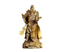 Estatuas de Buda para decoración del hogar Dios de la Riqueza Cobre Guan Gong Adornos Decoraciones para el hogar Sala de Estar Decoración de Escritorio Feng Shui Riqueza Escultura Coleccionables y