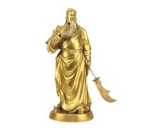 Estatuas de Buda para decoración del hogar Estatua de Guan Gong de latón Adornos Dios de la Riqueza Sala de Estar Oficina Decoración del hogar Adornos Estantería Escultura Coleccionables y