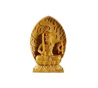 Estatuas de Buda para decoración del hogar Mini estatuilla de Buda Adornos de Talla de boj Estatua de Buda de Madera China Que Guarda el Santuario Mil Manos Escultura de Guanyin Decoración del hogar
