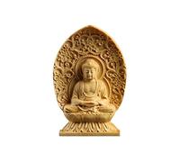 Estatuas de Buda para decoración del hogar Mini estatuilla de Buda Adornos de Talla de boj Estatua de Buda de Madera China Que Guarda el Santuario Mil Manos Escultura de Guanyin Decoración del hogar