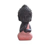 Estatuas de Buda para decoración del hogar Mini estatuilla de Buda Estatua de Buda de cerámica Pequeña Estatua de Buda Decoración Zen Decoración Escultura Adornos Miniaturas Estatuilla Decoración del