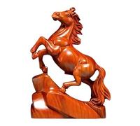 Estatuas de caballo genéricas | Esculturas de madera talladas a mano - Significado de éxito Estatua ecuestre china | para 2026 Año nuevo Navidad Cumpleaños Decoración Salón
