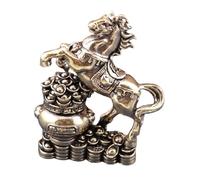 Estatuas de caballo para decoración del hogar, decoración de escritorio de latón retro | Té de riqueza para mascotas, para estantería, vitrina, tocador, mesita de noche, estudio, dormitorio, sala de