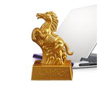 Estatuas de caballo para decoración del hogar, figura de animal de año nuevo chino 2026, adorno artístico de pie para chimenea, escalera de chimenea, armario de apartamento, bronce de resina