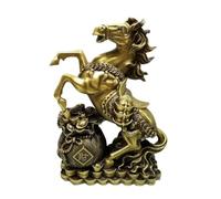 Estatuas de decoración del hogar Decoraciones de artesanía para el hogar Adornos de Caballo de Metal de latón Descripción de la Oficina Sala de Estar Feng Shui Craft Decoración Figuras de Escritorio