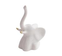 Estatuas de Elefante, Figura de Elefante de la Suerte de cerámica, Centro de Mesa Moderno único, Decoraciones de inauguración de la casa para Escritorio, estantería y Sala de Estar