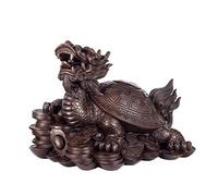 Estatuas de Feng Shui, Adorno de Tortuga dragón, artesanías de Tortuga de la Suerte de Cobre, Accesorios de decoración de Escritorio de Oficina, Sala de Estar, hogar de Animales