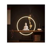 Estatuas de Feng Shui, Estatua de Buda de cerámica Blanca, decoración del hogar, Entrada de la Sala de Estar, decoración Feng Shui