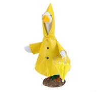 Estatuas de ganso de césped de 23 pulgadas, esto garantiza un ajuste cómodo con características como una capucha, mangas y un cierre de botón seguro, por lo que es un disfraz perfecto para la
