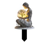 Estatuas de jardín - Figura de diosa acrílica 2D | Estatua al aire libre con diseño ligero, escultura decorativa para el hogar, resistente a la intemperie para patio, césped, patio, porche, espacios
