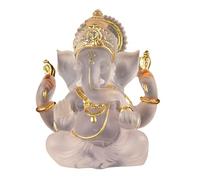 Estatuas de Lord Ganesha 5, 51 H Figuras de Dios Elefante de Resina Blanca Figura de ídolo de Ganesha Indio para el hogar, Oficina, estantería, Mesa, Adornos de Escritorio, inauguración de la casa