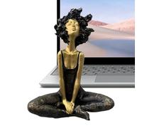Estatuas De Niña para Decoración del Hogar,Figurillas Coleccionables Niña Afro Decoración De Mesa Étnica - Escultura Artística para Salón Hotel Restaurante Estantería Cafetería Estudio Apartamento