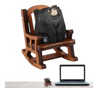 Estatuas de oso en miniatura - Figura de oso, de madera, estatuas de oso como decoración del hogar, tallada a mano, estatua de oso en miniatura, adornos decorativos en