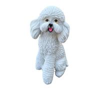 Estatuas de perro al aire libre, Esculturas lindas de jardín para exterior, decoración resistente a la intemperie para césped entrada paisaje terraza pasillo porche dormitorio jardín cumpleaños