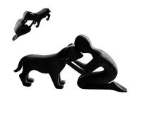 Estatuas de perro decoración del hogar | Divertido lindo arte abstracto simpatía - Estatua de perro conmemorativa Oficina Deco,para oficina, sala de estar, dormitorio, granja, estante mesa cumpleaños
