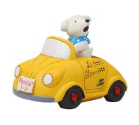 Estatuas de Perro decoración del hogar, Estatua de Perro | Cartoon Resin Car Puppy Driving Sculpture - Esculturas de jardín, Divertidas Figuras coleccionables para porches, Clases o