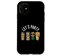 Estatuas de Tiki y piña Boca Abajo para Parejas Swingers Carcasa para iPhone 11