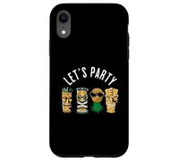 Estatuas de Tiki y piña Boca Abajo para Parejas Swingers Carcasa para iPhone XR