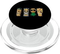 Estatuas de Tiki y piña Boca Abajo para Parejas Swingers PopSockets PopGrip para MagSafe