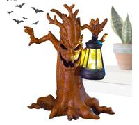 Estatuas Halloween Exteriores Decoración Césped Fantasma Árbol con Linterna