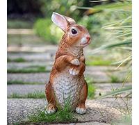 Estatuas para decoración del hogar, estatua creativa de resina al aire libre, estatua de conejo, jardín, escultura de paisaje, resina, decoración del hogar (color: A)