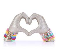 Estatuas y esculturas de gestos, decoraciones para el hogar en oro champán, estatuas de amor para la mesa de café, salón, dormitorio, biblioteca, oficina.