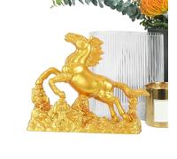 Estatuilla China Para El Año Del Caballo | Figurilla de Resina Recuerdo | Estatuilla Del Año Lunar Chino Caballo 2026 - Para Entusiastas De La Colección Familia Amigos Estantería Mesa Comedor