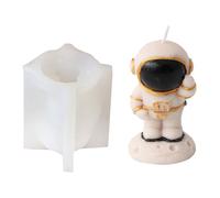 Estatuilla de astronauta, vela, moldes de silicona, resina epoxi, silicona para jabón, decoración del hogar, boda