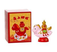 Estatuilla De Caballo De La Buena Suerte - Figurina de Escritorio de Resina Decorativa | Decoración del Año Chino del Caballo 2026,para Oficina Tienda Escuela Hogar Sala de Estar Dormitorio Escritorio