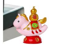 Estatuilla de Caballo de la - Decoración Giratoria De Resina Para La Prosperidad,Decoración del Año Chino del Caballo 2026 - para Oficina Tienda Escuela Hogar Sala de Estar Dormitorio Escritorio