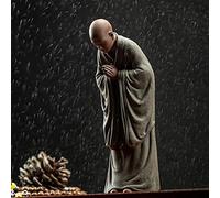 Estatuilla De Estatua De Buda Zen, Escultura Religiosa Decoración Interior para El Hogar, Estudio, Sala De Estar, Adornos De Cerámica,A