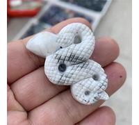 Estatuilla De Serpiente De Piedra Natural, Adorno De Cristal Tallado A Mano, Estatua De Animal, Manualidades, Decoración Del Hogar,howlita