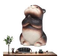 Estatuilla De Té Arcillosa - Mascota Única De Té, De Escritorio Lindos | Escultura De Arte Cultural, Decoración De Mesa En Miniatura, Elegante Estatuas De Compañía Animal Para