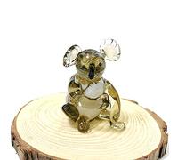 Estatuilla En Miniatura De Oso Koala De Cristal Hecha A Mano, Adornos De Animales, Decoración De La Habitación Del Hogar, Regalos De Fiesta De Cumpleaños,unos 6cm,unos 5,5-6 Cm