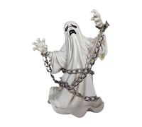 Estatuilla Ghost Genérica - Halloween Escultura gótica Face Expression Spooky con Fall Theme for Kitchen, Mantel, Fireplace, Interior, Outdoor, Porch, Garden, Patio, Seasonal Home Decor.